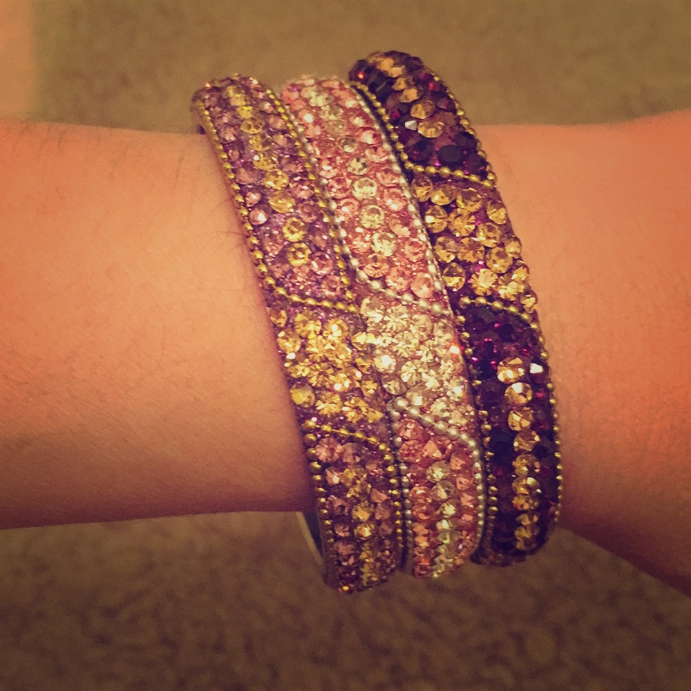 Beautiful sparkly bracelets